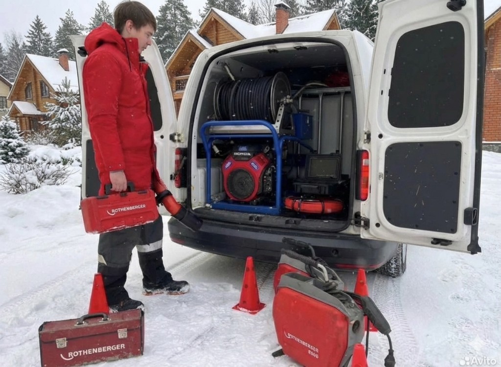 Высокое давление воды при гидродинамической прочистке канализации